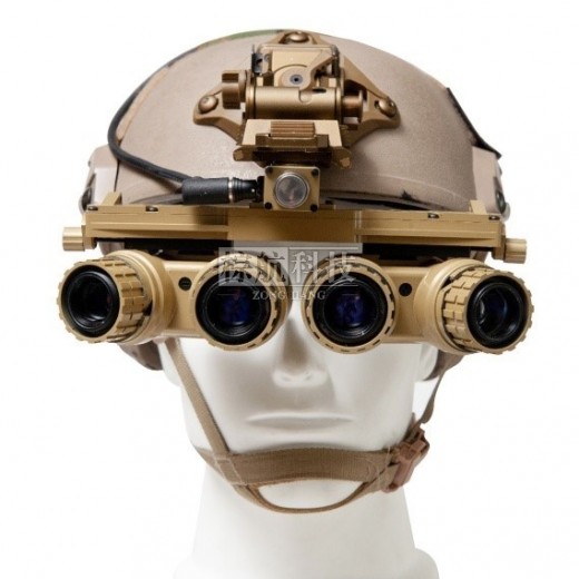 棕航ON16G型大视场微光头盔观察镜四目微光夜视仪行动夜视镜