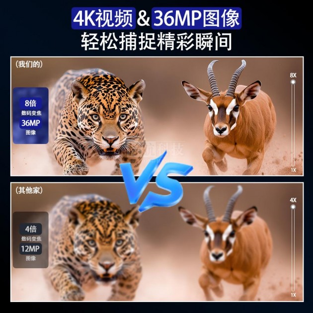棕昶NV8100 Plus 测距红外数码夜视仪户外露营野外勘测高清红外夜视望远镜产品图3