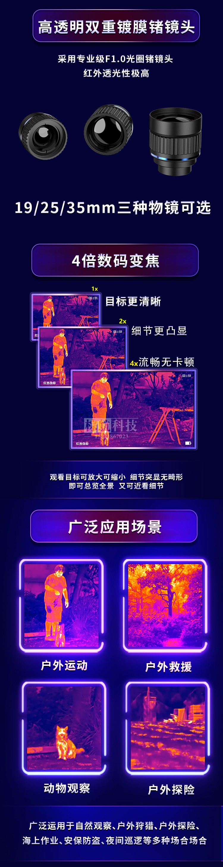 普雷德G19G25G35热像仪 应用场景及镜头效果.jpg