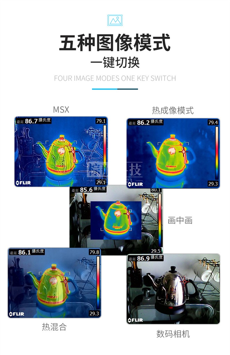 菲力尔E8-XT测温红外热像仪 5种图像模式.jpg